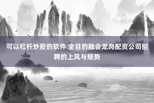 可以杠杆炒股的软件 全目的融会龙岗配资公司招聘的上风与颓势